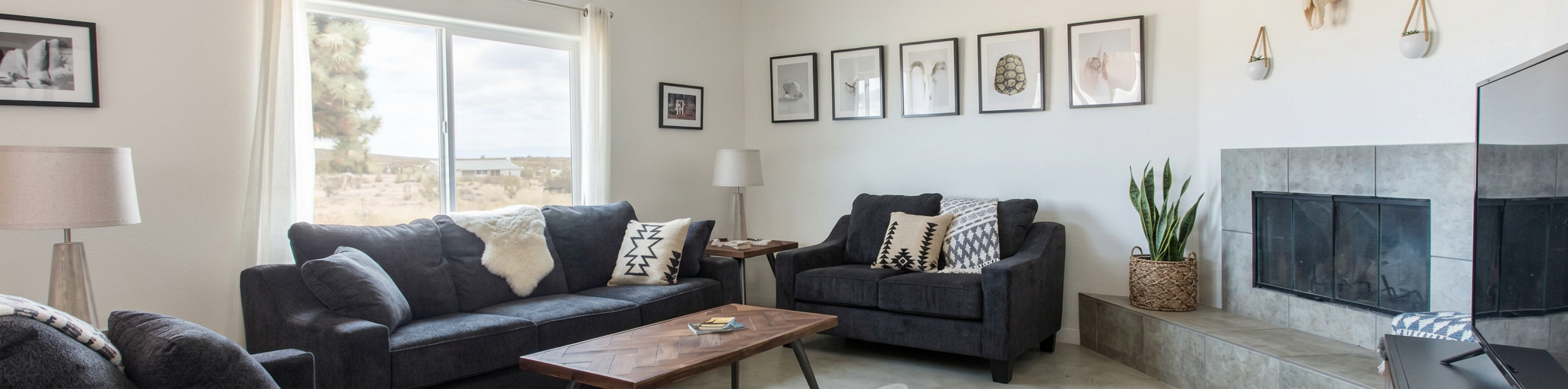 Interior styled by Belo Home Styling — light, curated living room with editorial staging